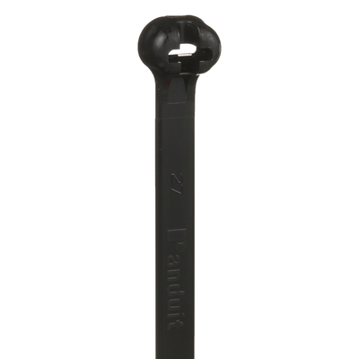 Cincho de Nylon 6.6 Dome-Top®  Con Lengüeta de Bloqueo de Acero Inoxidable  780 mm largo x 7mm ancho  Color Negro  Exterior Resistente a Rayos UV  Paquete de 100pz