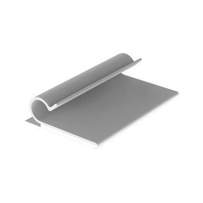 Clip Adhesivo Tipo J  Para Cables de Hasta 6.4 mm de Diametro  Uso Interior  Color Gris  Paquete de 100pz