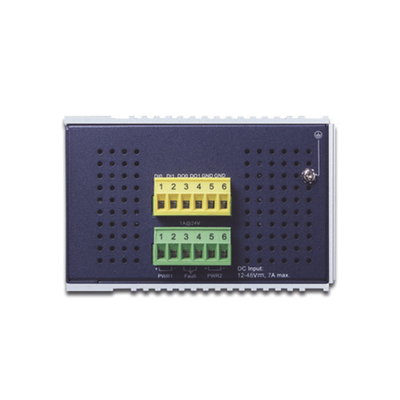 Switch Industrial Administrable Capa 2  8 puertos PoE Gigabit 802.3af/at  2 Puertos SFP de 1 / 2.5 Gigabit  Entrada de Voltaje Secundaria para Fuente Redundante