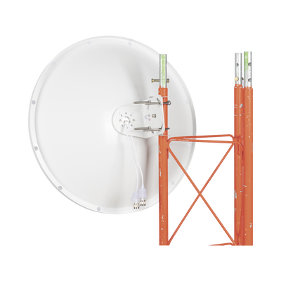 Antena Direccional con Frecuencia Extendida / 4.8 - 6.5 GHz / 28 dBi /  Jumper incluido con conector N-Macho / Polaridad en 90º y 45º / Montaje incluido para torre o mástil