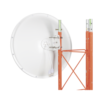 Antena Direccional con Frecuencia Extendida / 4.8 - 6.5 GHz / 28 dBi /  Jumper incluido con conector N-Macho / Polaridad en 90º y 45º / Montaje incluido para torre o mástil