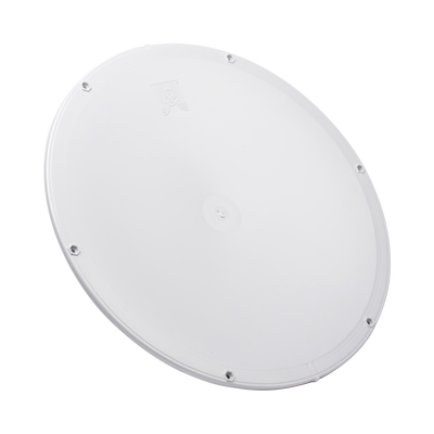 Antena direccional de Alto Rendimiento/ Parábola profunda para mayor aislamiento al ruido / 24.5 dBi / (4.9 - 6.1 GHz) / Filtro para mayor aislamiento de señal / Conectores N-Hembra / Fácil Montaje y Soporte de acero inoxidable / Rado