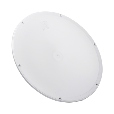 Antena direccional de Alto Rendimiento/ Parábola profunda para mayor aislamiento al ruido / 24.5 dBi / (4.9 - 6.1 GHz) / Filtro para mayor aislamiento de señal / Conectores N-Hembra / Fácil Montaje y Soporte de acero inoxidable / Rado