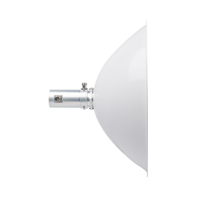 Antena direccional de Alto Rendimiento/ Parábola profunda para mayor aislamiento al ruido / 24.5 dBi / (4.9 - 6.1 GHz) / Filtro para mayor aislamiento de señal / Conectores N-Hembra / Fácil Montaje y Soporte de acero inoxidable / Rado