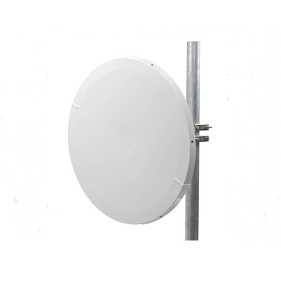 Antena Direccional de Alto Rendimiento/ Parábola profunda para mayor aislamiento al ruido / 29 ± 1 dBi / 4.9 - 6.4 GHz / Conectores N-Hembra / Fácil Montaje y Soporte de acero inoxidable / Radomo Incluido