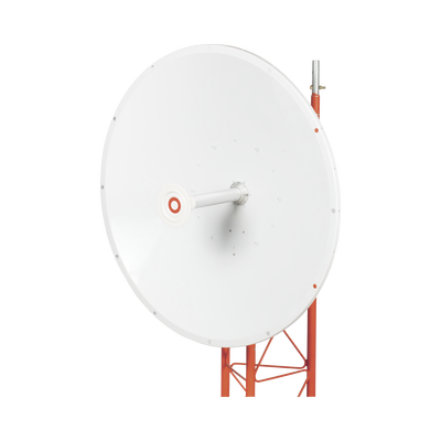 Antena direccional de 3ft  4.9 a 6.5 GHz  Ganancia 34 dBi  Conectores N-hembra  Polarización doble  incluye montaje para torre o mástil