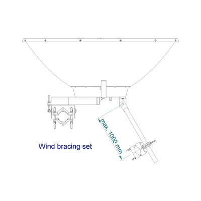 Antena direccional de Alto Rendimiento  4 ft  Frecuencia de (4.9 a 6.1 GHz)  Alto Aislamiento al Ruido  Ganancia de 35 dBi  Soporte de acero inoxidable  polaridad en 90 ° y 45 °  incluye montaje.