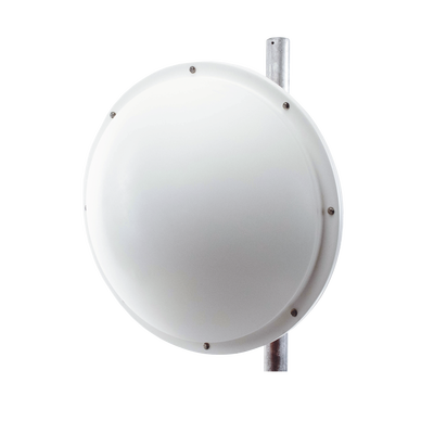 Antena altamente Direccional / 3 ft / 4.9-6.4 GHz / Diseñada para ambientes salinos / Ganancia 34 dBi / SLANT de 45 ° y 90 ° / Incluye radomo  jumper y montaje de acero inoxidable.