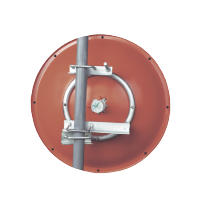 Antena altamente Direccional / 4 ft / 4.9-6.4 GHz / Diseñada para ambientes salinos / Ganancia 37 dBi / SLANT de 45 ° y 90 ° / Incluye radomo  jumper y montaje de acero inoxidable.