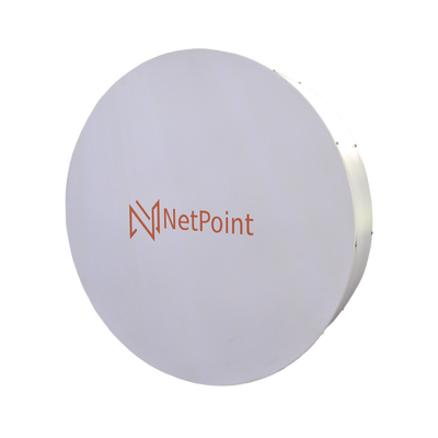 Antena de parabola profunda  blindada  con supresión al ruido de 3 ft  4.9-6.4 GHz  Ganancia 34 dBi con SLANT de 45 ° y 90 °  ideal para hasta 70 km  Conectores N-hembra  montaje con alineación milimétrica.