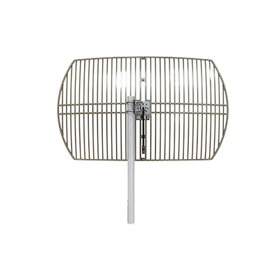Antena Rejilla direccional  Ganancia 24 dBi  Dimensiones (90 x 60 x 38 cm)  rango de frecuencia (2300-2500 MHz).