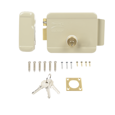 Kit Cerradura Eléctrica 321DC  Izquierda y Hub para Apertura a través de Smartphone   Compatible con YALE CONNECT