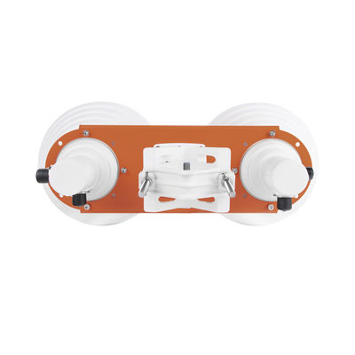Antena Sectorial Simétrica  doble sector de 30 ° y 19 dBi   Conectividad para alta densidad de usuarios  4.9-6.5 GHz  Estabilidad en ambientes de alto ruido  Conector N-Hembra  con montaje incluido