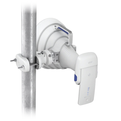 Antena Sectorial 30° tipo Horn para Multipunto  19.5 dBi. Rango extendido 5.15 - 6.875 GHz. Alto aislamiento al ruido. Compatible solo con AF5XHD  RP5ACGEN2 y LTURocket