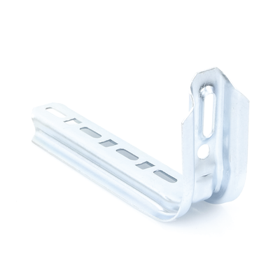 Ménsula omega tipo L inteligente  210mm de ancho  con acabado Electro Zinc