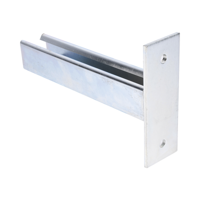 Ménsula Unicanal  200mm  con acabado Electro Zinc