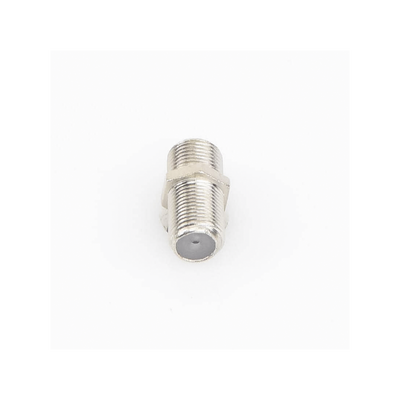 Adaptador Barril para 75 Ohm  de Conector F Hembra a F Hembra  Níquel/ Estaño/ Polietileno.