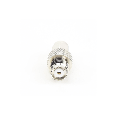 Adaptador en Línea  de Conector SMA Macho a Mini-UHF Hembra  Níquel/ Oro/ Teflón.Au/Teflón.