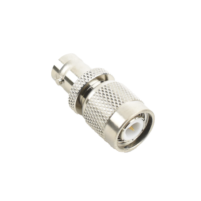 Adaptador en Línea  de Conector TNC Macho a BNC Hembra  Níquel /Oro /Teflón.