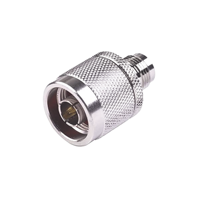 Adaptador en Línea de Conector TNC Hembra a N Macho  Níquel/ Oro/ Teflón.