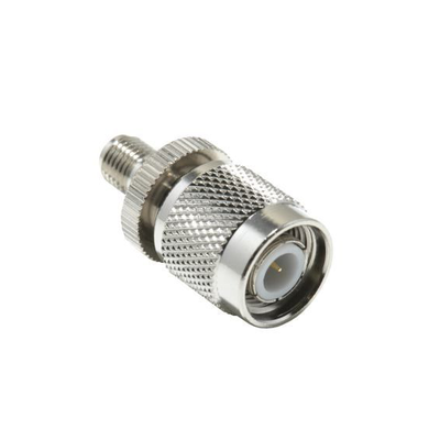 Adaptador en Línea  de Conector SMA Hembra a TNC Macho  Níquel/ Oro/ Teflón.