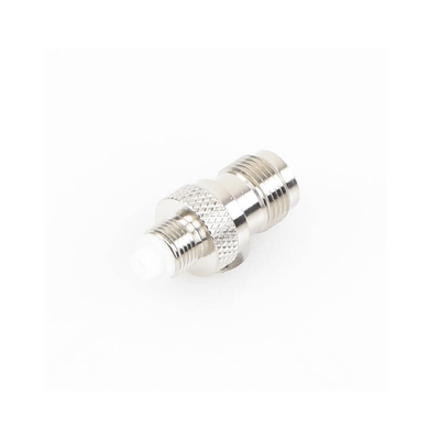 Adaptador en Línea  de Conector TNC Hembra a FME Hembra  Niple Europeo  Níquel/ Oro/ Teflón.