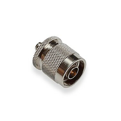 Adaptador en Línea de Conector SMA Hembra a N Macho  Níquel/ Oro/ Teflón.