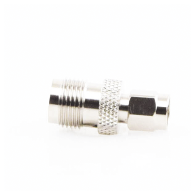 Adaptador en Línea de Conector TNC Hembra a SMA Macho  Níquel/ Oro/ Teflón..