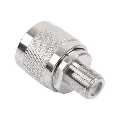 Adaptador N Macho a F Hembra   Niquel/ Oro/ Teflón