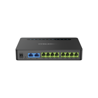 Gateway de 8 puertos FXS con Router NAT y doble puerto de red Gigabit
