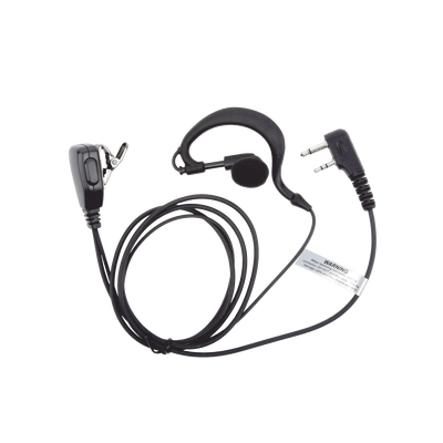 Micrófono - audífono de solapa ajustable al oído para ICOM IC-F11/ 14/3021/ 3013/ 3103/ 3003/ 1100D/2100D