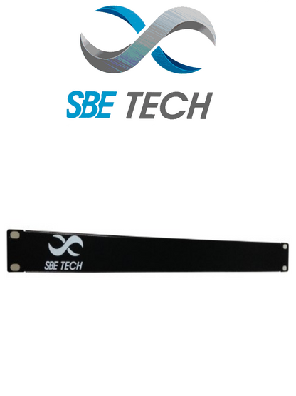 SBETECH PC001 - Panel ciego de 1 UR  color negro  para montaje en gabinete  rack o cuadrarack