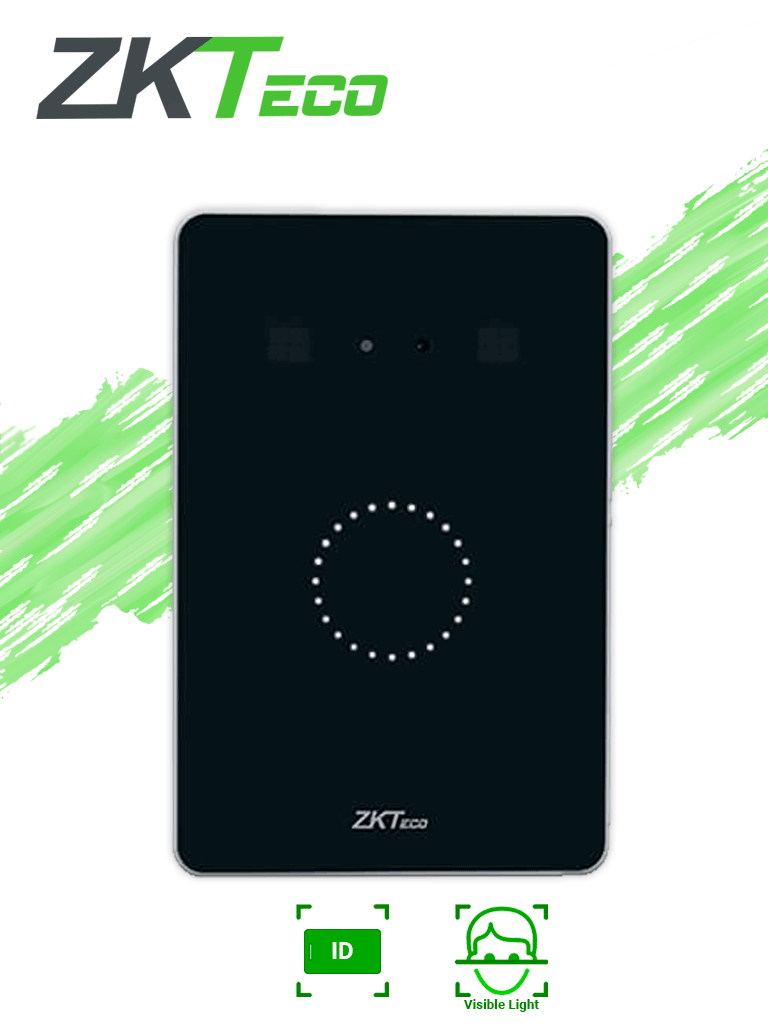 ZKTECO KF1200 - Lector Wiegand de reconocimiento facial / 1500 Rostros / 100 000 Registros / TCP/IP / Wiegand /  Visible Light / Requiere panel de control de Acceso ZK #ZK11 #ZK3
