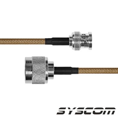 Jumper con Cable LP142 de 60 cm  con Conectores BNC Macho a N Macho.