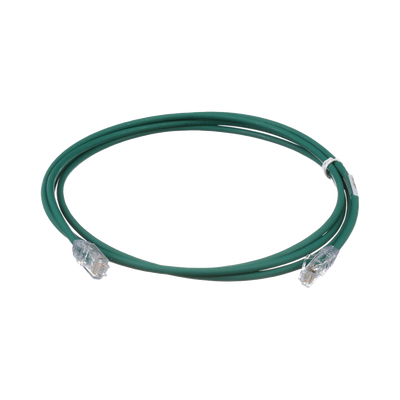 Cable de Parcheo UTP Cat6A  CM/LSZH  Diámetro Reducido (28AWG)  Color Verde  5ft