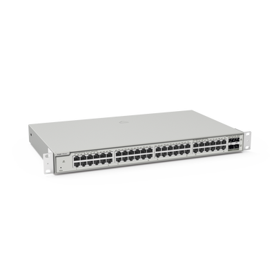 Switch Administrable Capa 3 con 48 puertos Gigabit + 4 SFP+ para fibra 10Gb  gestión gratuita desde la nube