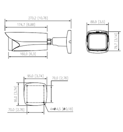 DAHUA IPC-HFW5241EN-ZE - Cámara IP Bullet Resolución de 2 MP/ Lente Mot. 2.7 a 13.5mm/ ? 109°-30°/ IR 60 mts/ IA WizMind/ Detección Facial/ Protección Perimetral/ Conteo de Personas/ Starlight/ PoE/ WDR/ H.265+/ IP67/ IK10/ E&S Alarma/ E&S Audio/