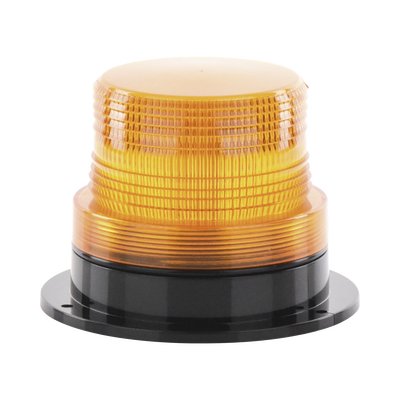 Burbuja Brillante de Larga Vida Útil  con 8 LEDs Color Ambar  Domo Ambar  110 Vca