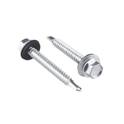 Tornillo - Pija cabeza hexagonal con rondana y punta broca #14 x 1"  100 piezas