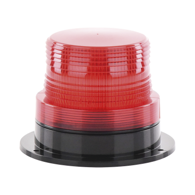 Burbuja Brillante de Larga Vida Útil  con 8 LEDs Color Rojo  Domo Rojo  110 Vca