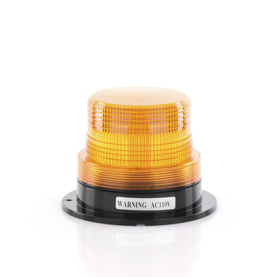 Burbuja Brillante de Larga Vida Útil  con 8 LEDs Color Ambar  Domo Ambar  110 Vca