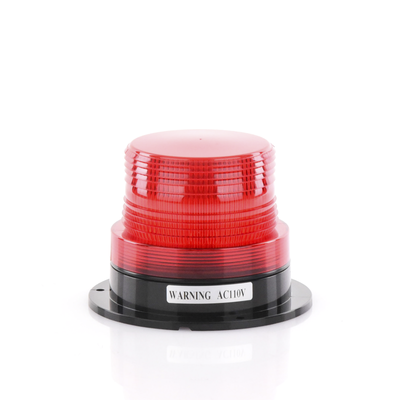 Burbuja Brillante de Larga Vida Útil  con 8 LEDs Color Rojo  Domo Rojo  110 Vca