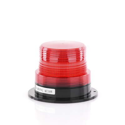 Burbuja Brillante de Larga Vida Útil  con 8 LEDs Color Rojo  Domo Rojo  110 Vca