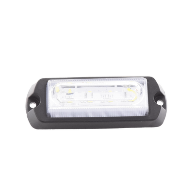 Luz Auxiliar Ultra Brillante de 8 LED  color Ámbar / Claro   con mica transparente.