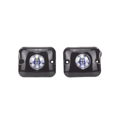 Estrobos Ocultos de 6 LED  Color ámbar / claro