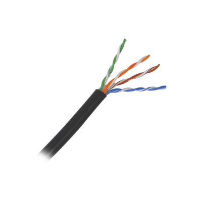 45 metros de cable Cat5e con gel para exterior  color Negro  para aplicaciones en sistemas de redes de datos y cableado estructurado.Uso intemperie.