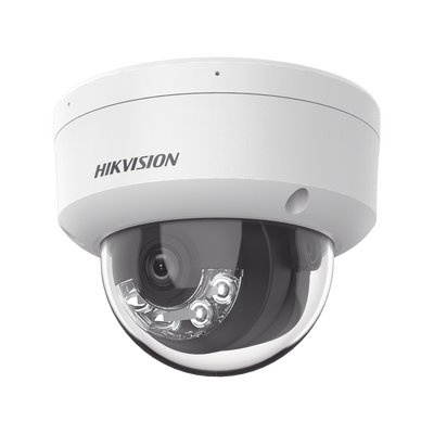 Bala IP 2 Megapixel /Lente 2.8 mm/  /Acusense/ Dual Light/  Micrófono Integrado / 30 mts IR EXIR / Exterior IP66 / H.265 / PoE / ONVIF / MicroSD