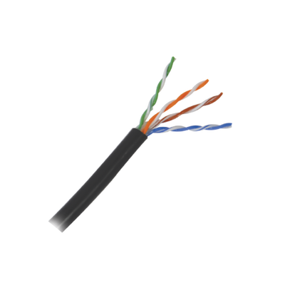 5 metros de cable Cat5e con gel para exterior  color Negro  para aplicaciones en sistemas de redes de datos y cableado estructurado.Uso intemperie.