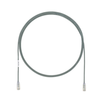 Cable de Parcheo TX6  UTP Cat6  Diámetro Reducido (28AWG)  Color Gris  5ft