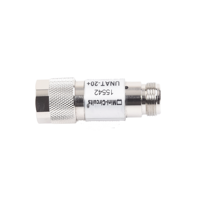 Atenuador en Línea de 20 dB  0.5 W  Conectores N Macho-Hembra  CD-6 GHz.